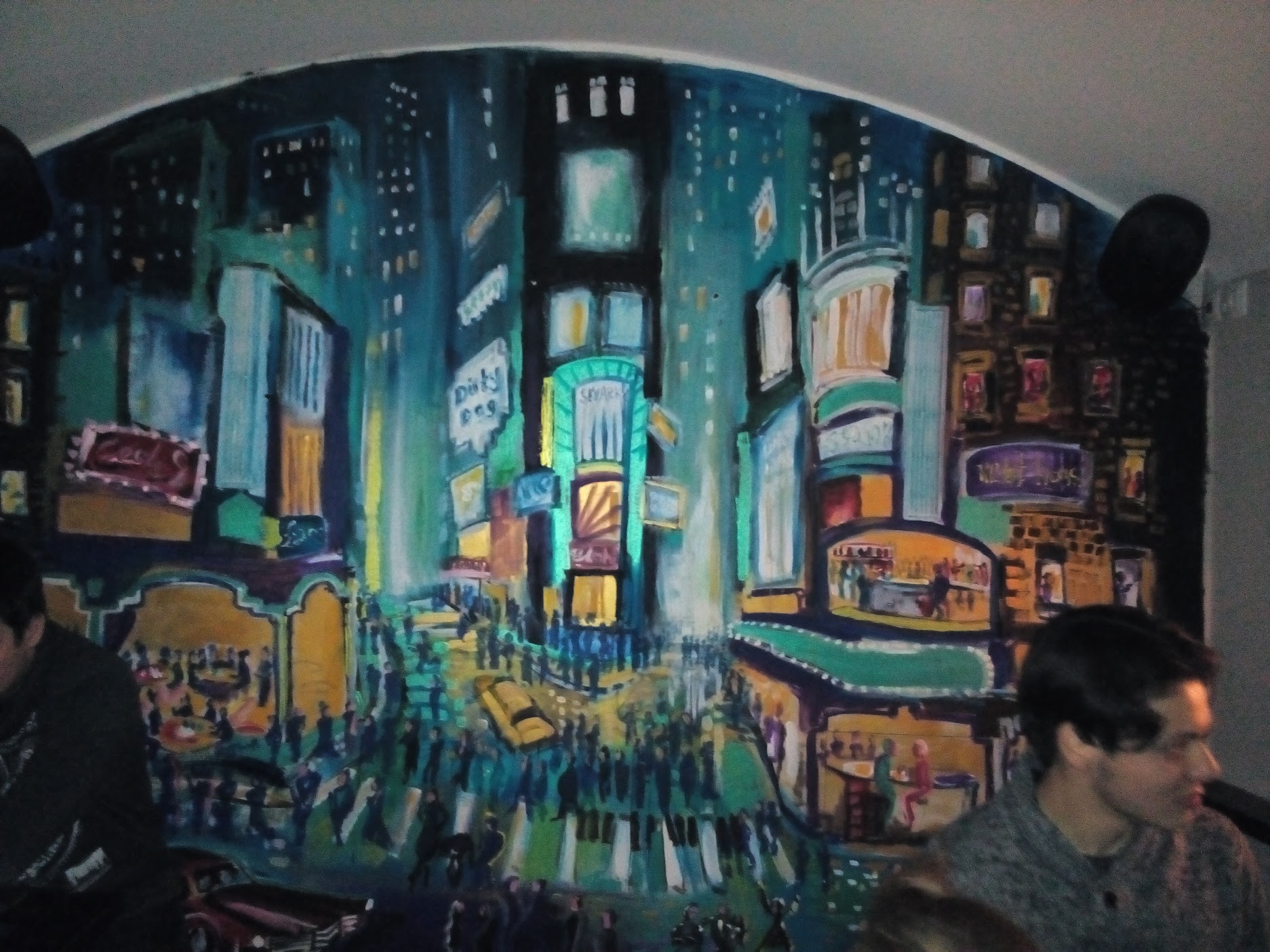 commissioned mural for New York city bar, 2015